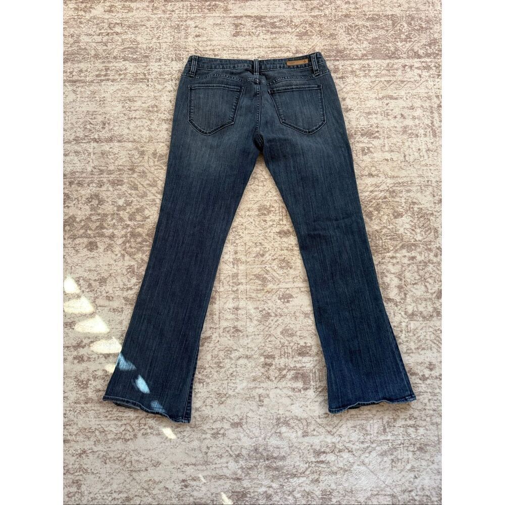 Simply Vera Vera Wang Women's Low-Rise Whiskering Faded Bootcut Jeans Blue Sz 6 - Picture 7 of 10